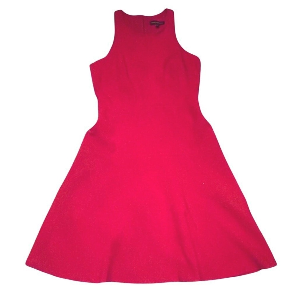 Banana Republic Vibrant Red Sleeveless Fit Flare Formal A-Line Dress Size 4